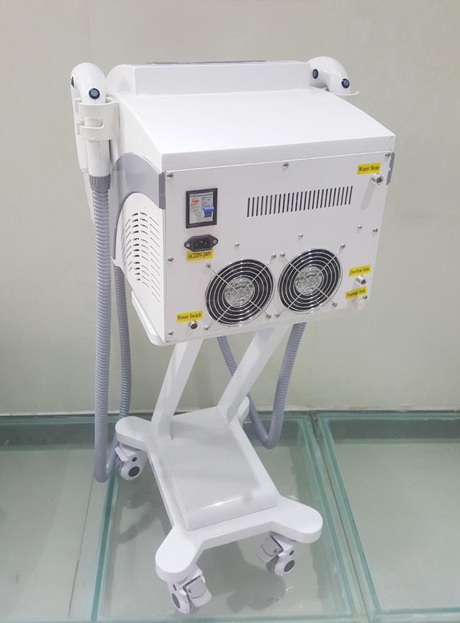 Doppelte Haar-Abbau-Maschine Handpiece IPLs SHR, schnelle helle Schüsse IPL-Behandlungs-Maschine
