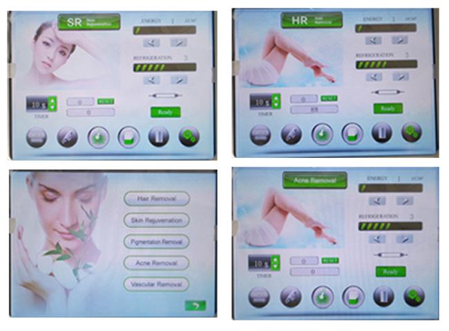 Doppelte Haar-Abbau-Maschine Handpiece IPLs SHR, schnelle helle Schüsse IPL-Behandlungs-Maschine