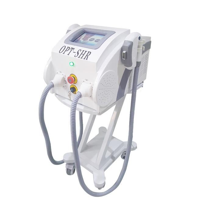 Doppelte Haar-Abbau-Maschine Handpiece IPLs SHR, schnelle helle Schüsse IPL-Behandlungs-Maschine