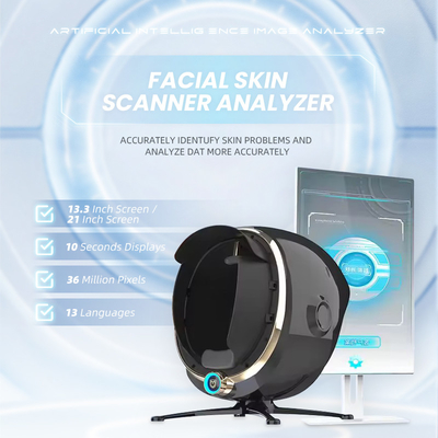 Tragbare 3D-Hautanalysator Gesichtsscanner Neue KI-Technologie für Haar-Körper-Analyse Verbesserte Salon Haut-Test-Diagnostik-Maschine