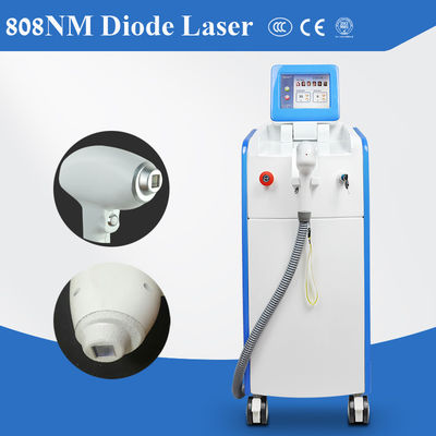 808nm Diodenlaser-Haarentfernung Maschine mit 10 * 16mm Spot Größe 20-950ms Pulsbreite und > 115J/cm2 Energiedichte