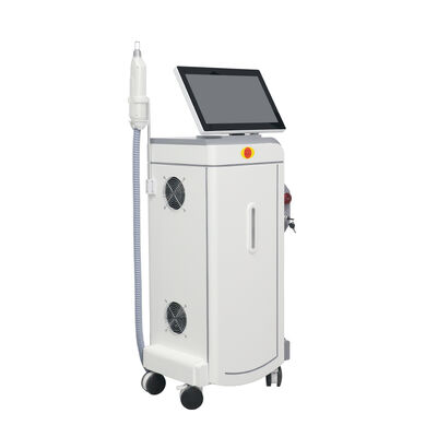 Sichere schmerzlose Diodenlaser-Haarentfernung 808nm Doppelgriffe Picosecond Laser Portable 3 Wellen Drei Wellenlänge Diodenlaser-Maschine