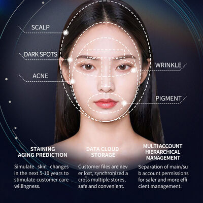 X3 Pro AI 3D-Gesichtsanalysator, erkennt Akne-Alterung, generiert einen intelligenten Bericht, Cloud-Speicher, Salon-Schönheitsmaschine, CE-zertifizierter Großhandel
