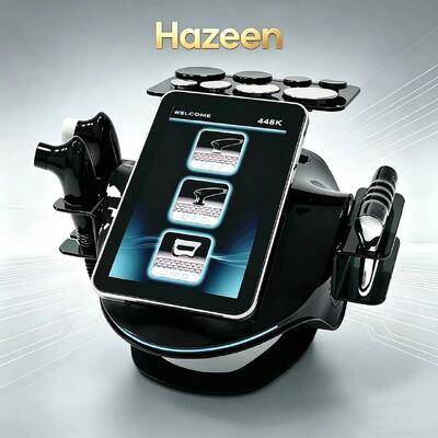 Hazeen 448kHz Tecar Therapy RET CET Körperstärkungsgerät Portable Deep Care Physiotherapie Gerät, Körperformungsgerät, Fettentfernung Gerät mit 2 Fieberproben/1 Fasziometer